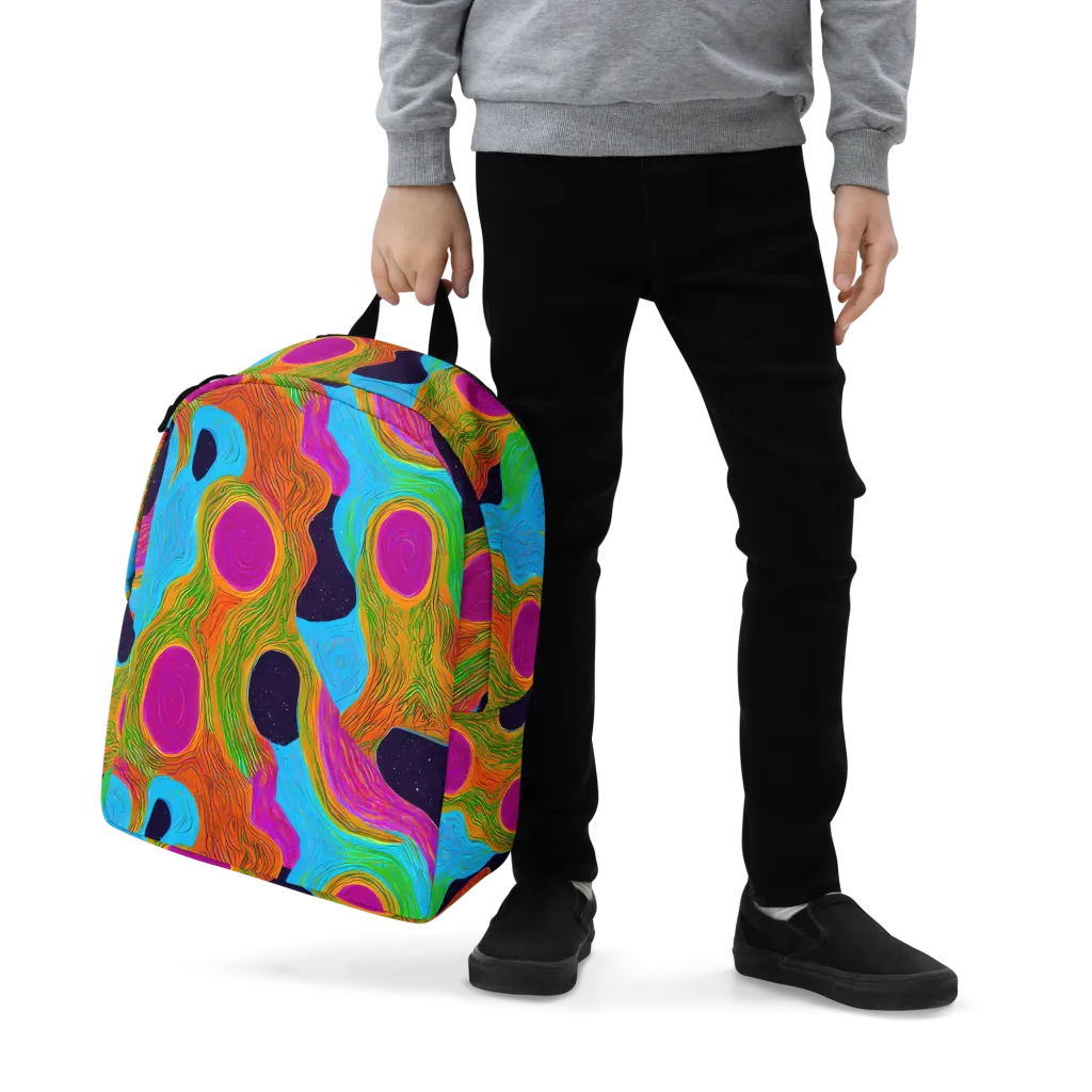 Galactic Harmony on Minimalist Backpack — Zoomed-in