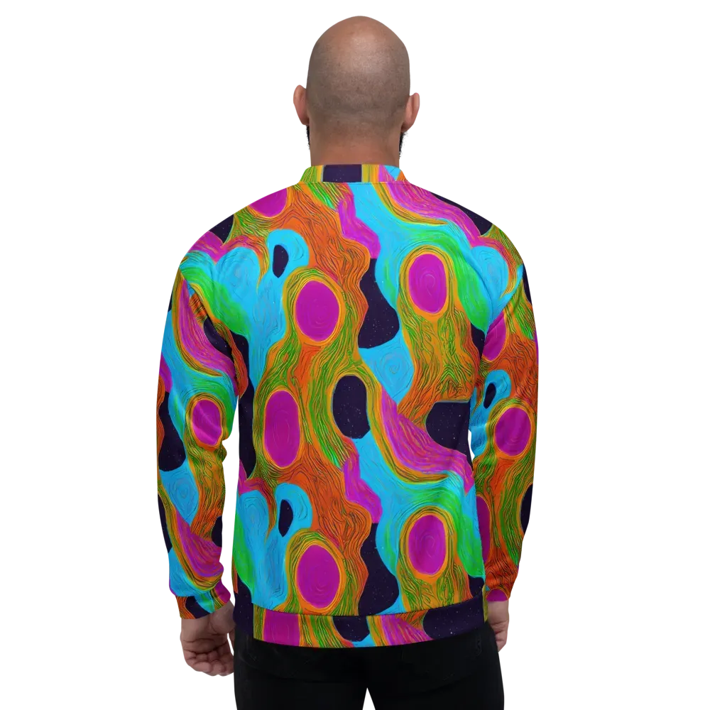 Galactic Harmony on Bomber Jacket — Back