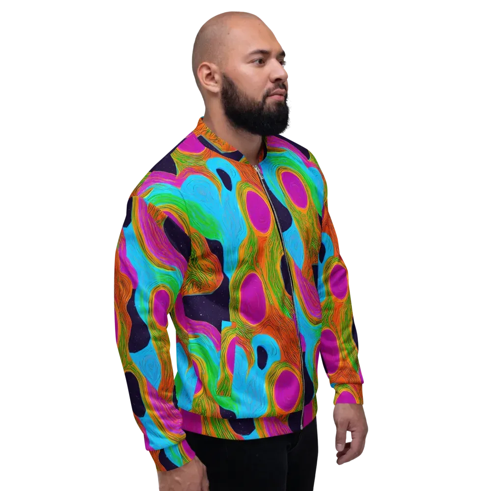 Galactic Harmony on Bomber Jacket — Right