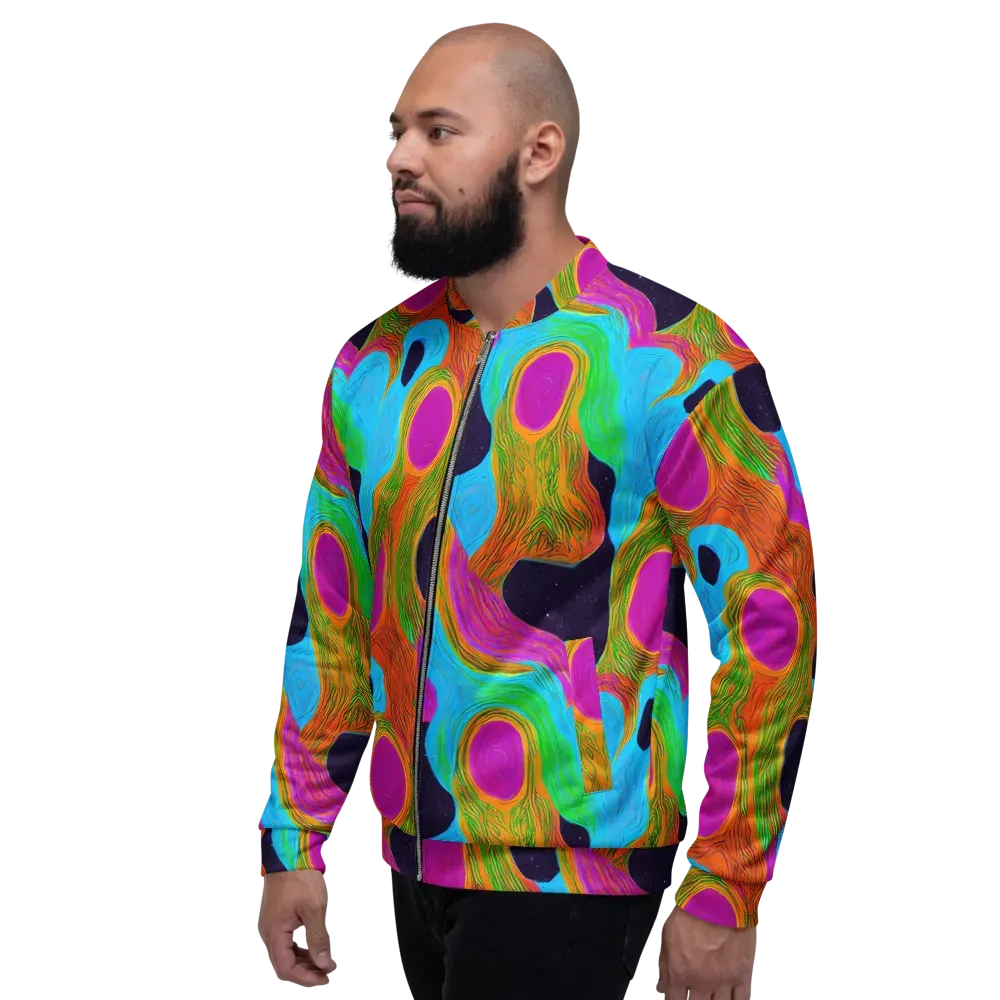 Galactic Harmony on Bomber Jacket — Left