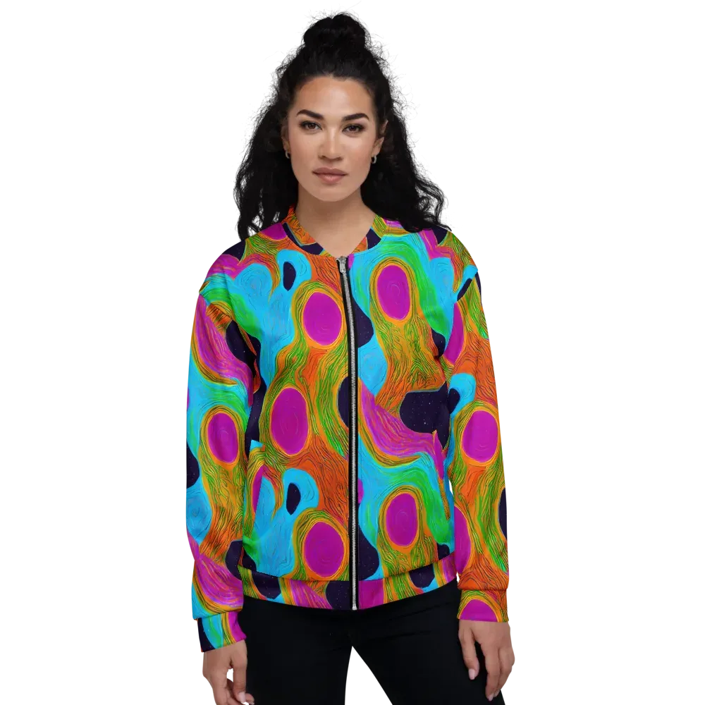 Galactic Harmony on Bomber Jacket — Front