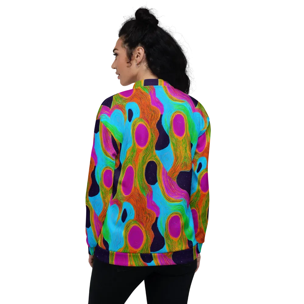 Galactic Harmony on Bomber Jacket — Back