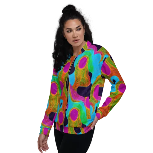 Galactic Harmony on a Bomber Jacket