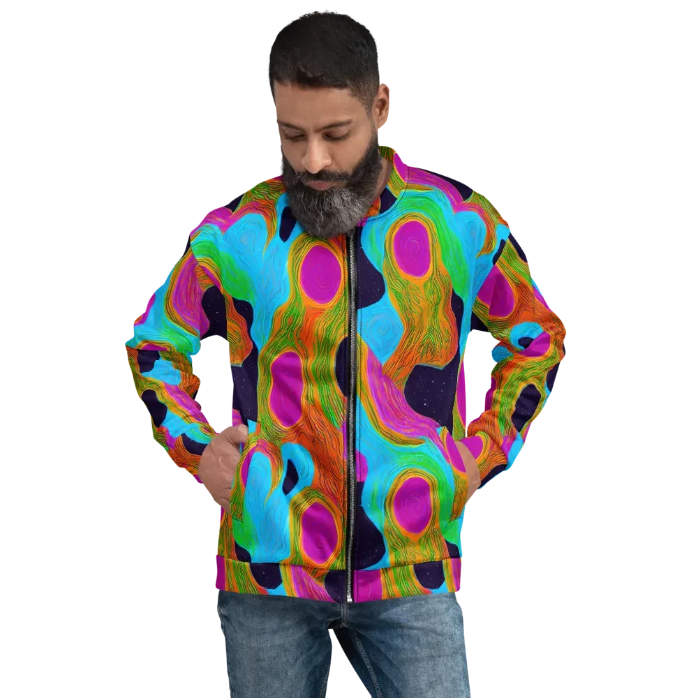Galactic Harmony on Bomber Jacket — Front