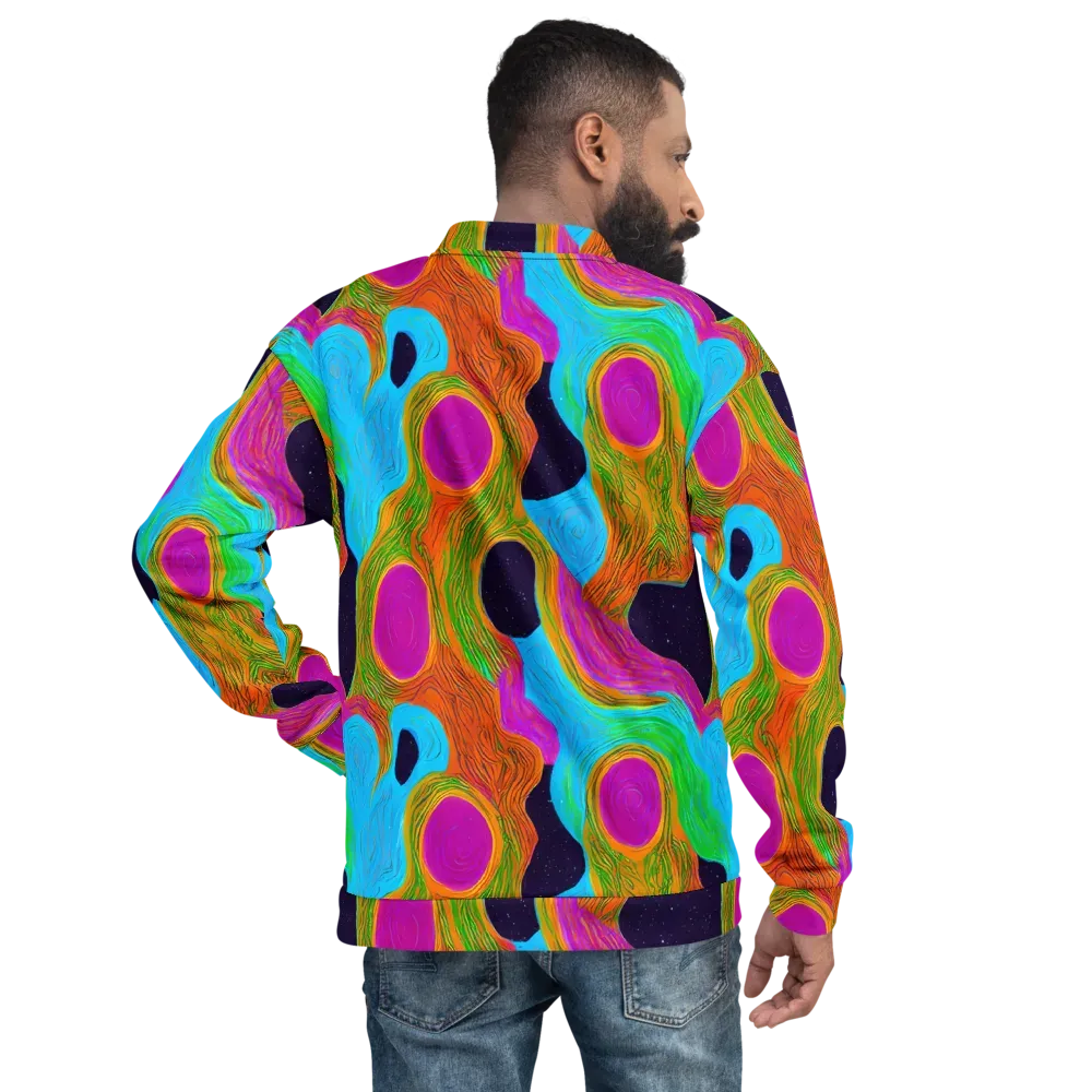 Galactic Harmony on Bomber Jacket — Back