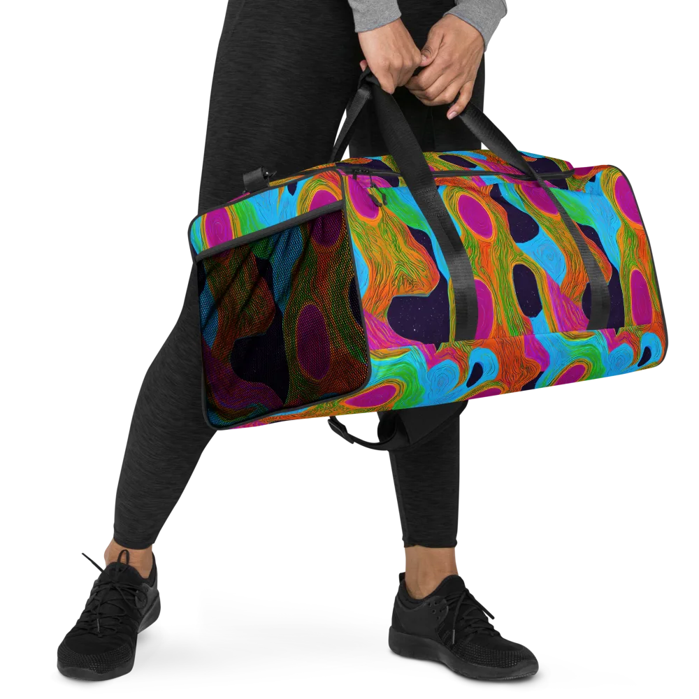 Galactic Harmony on Duffle Bag — Right Front