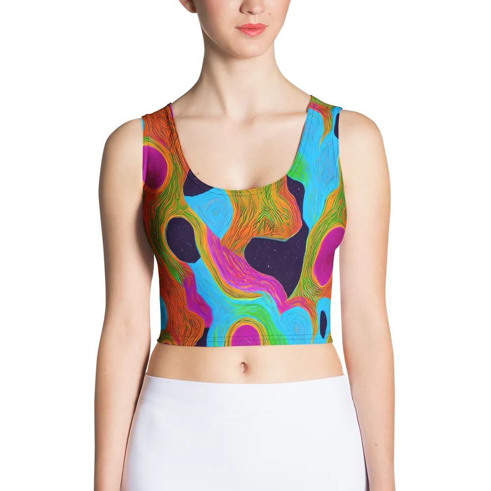 Galactic Harmony on Crop Top — Front