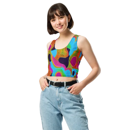 Galactic Harmony on a Crop Top