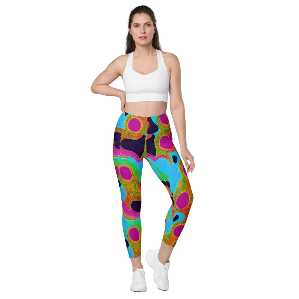 Galactic Harmony on Leggings with Pockets — Front