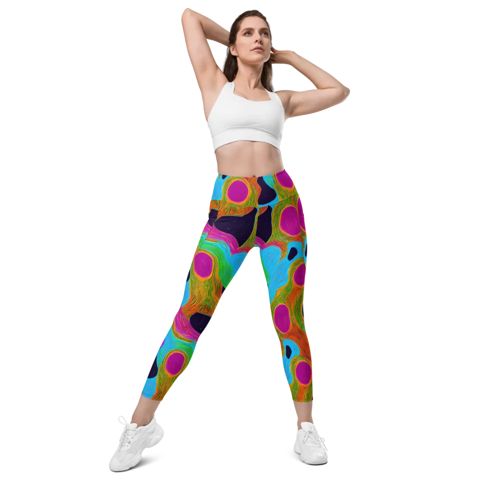 Galactic Harmony on Leggings with Pockets — Front