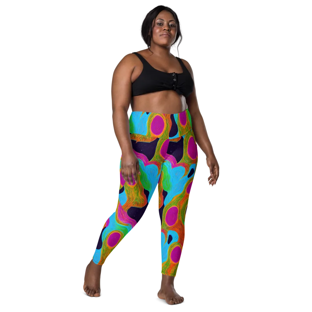 Galactic Harmony on Leggings with Pockets — Front