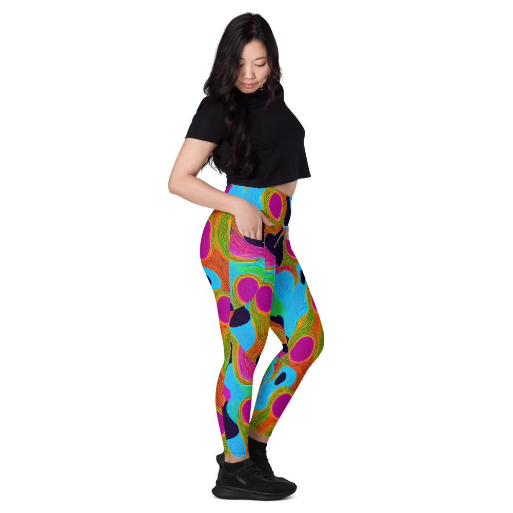Galactic Harmony on Leggings with Pockets — Right