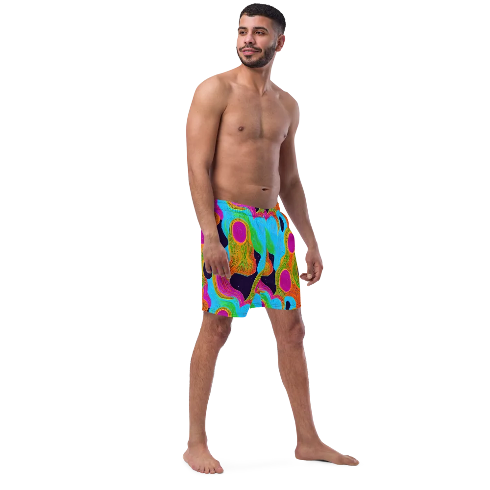 Galactic Harmony on Swim Trunks — Right Front