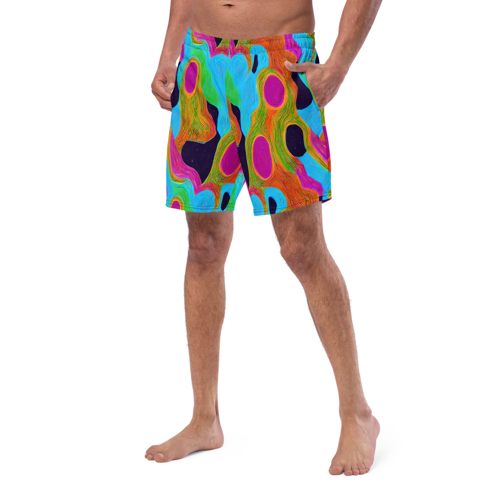 Galactic Harmony on Swim Trunks — Left Front