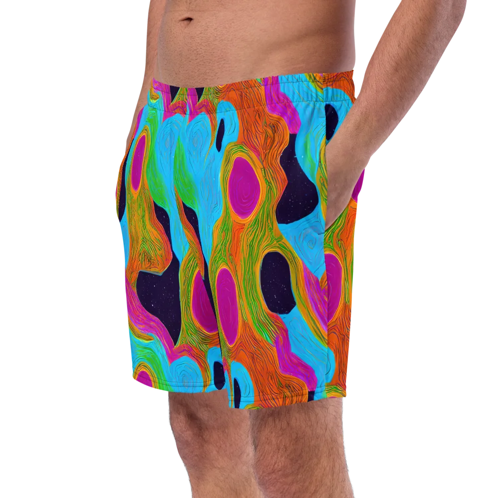 Galactic Harmony on Swim Trunks — Left Front