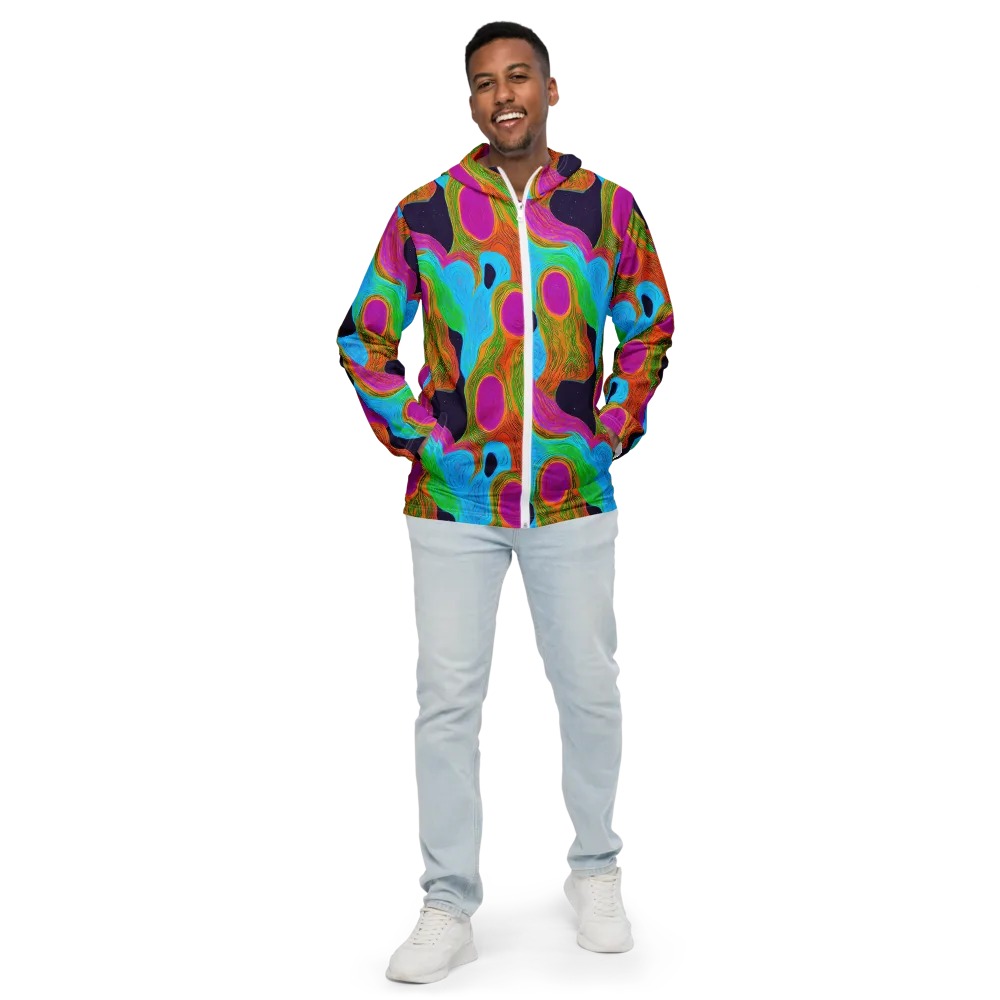 Galactic Harmony on Men's Windbreaker — Front