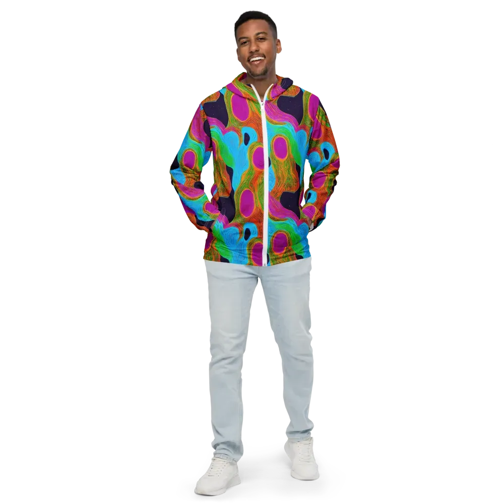 Galactic Harmony on Men's Windbreaker — Front
