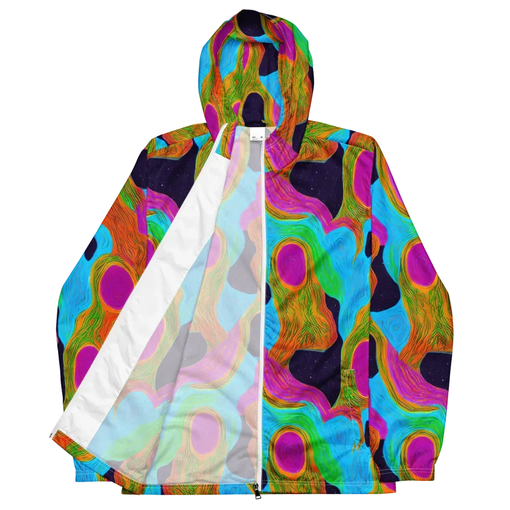 Galactic Harmony on Men's Windbreaker — Front