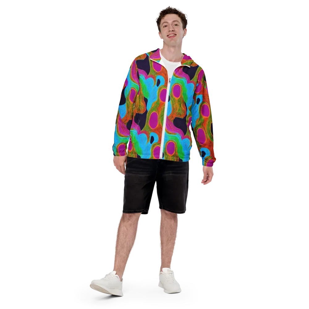 Galactic Harmony on Men's Windbreaker — Front