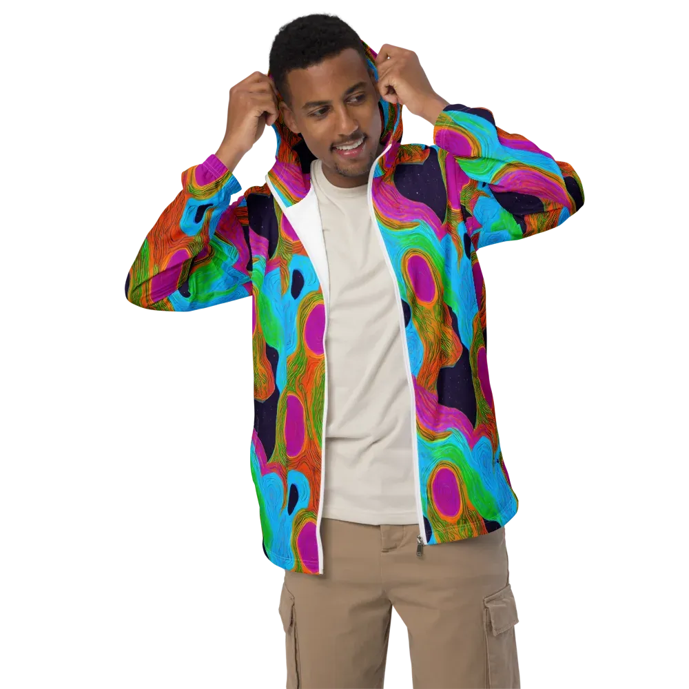 Galactic Harmony on Men's Windbreaker — Front