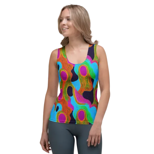 Galactic Harmony on a Women's Tank Top