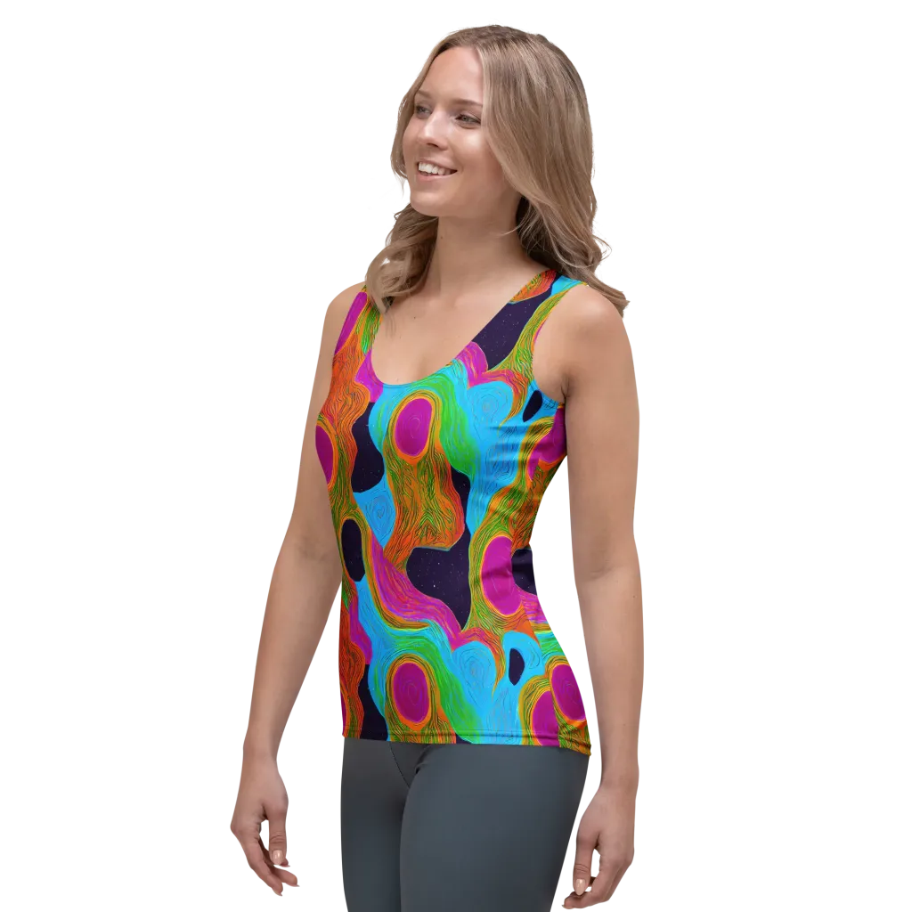 Galactic Harmony on Women's Tank Top — Left Front