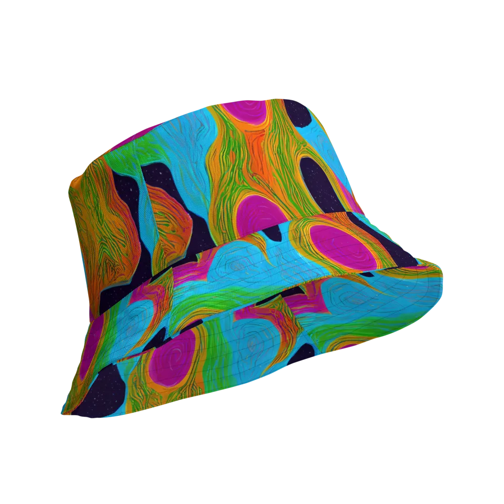 Galactic Harmony on Reversible Bucket Hat — Product details Outside