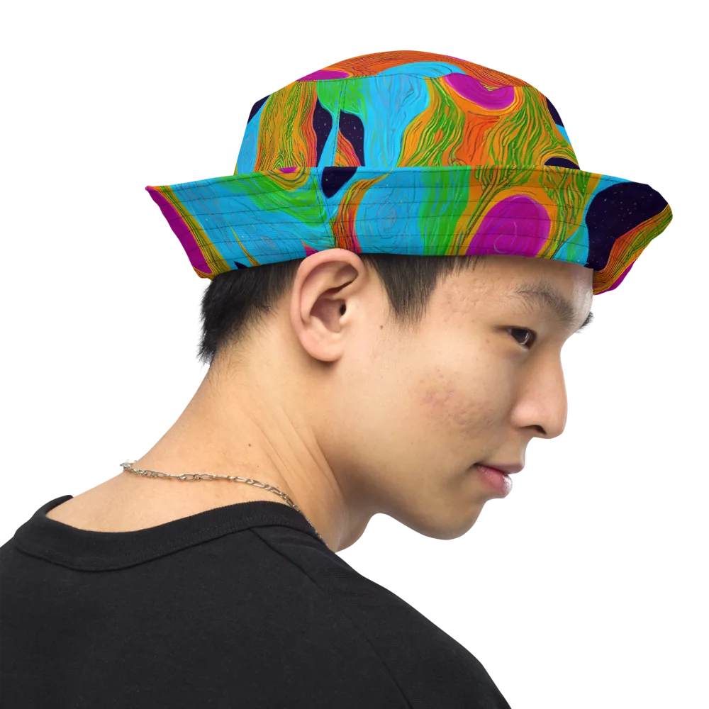 Galactic Harmony on Reversible Bucket Hat — Right Outside