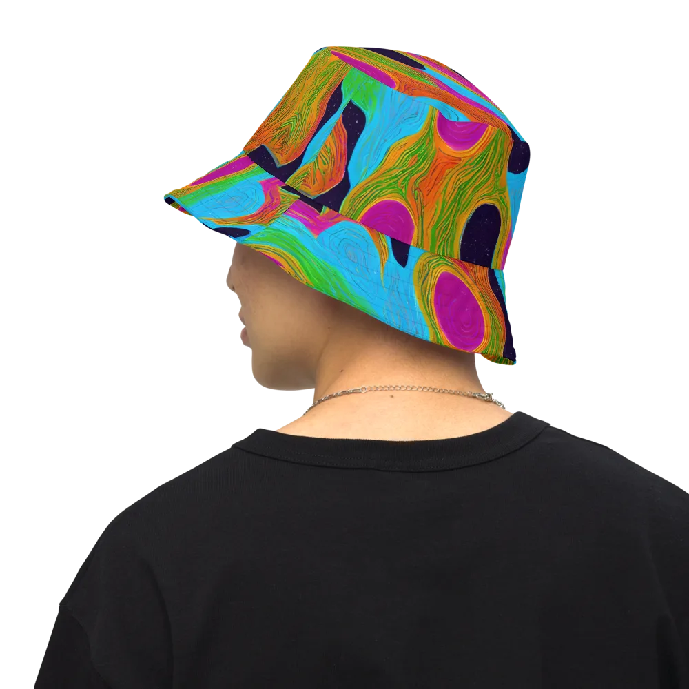 Galactic Harmony on Reversible Bucket Hat — Back Inside