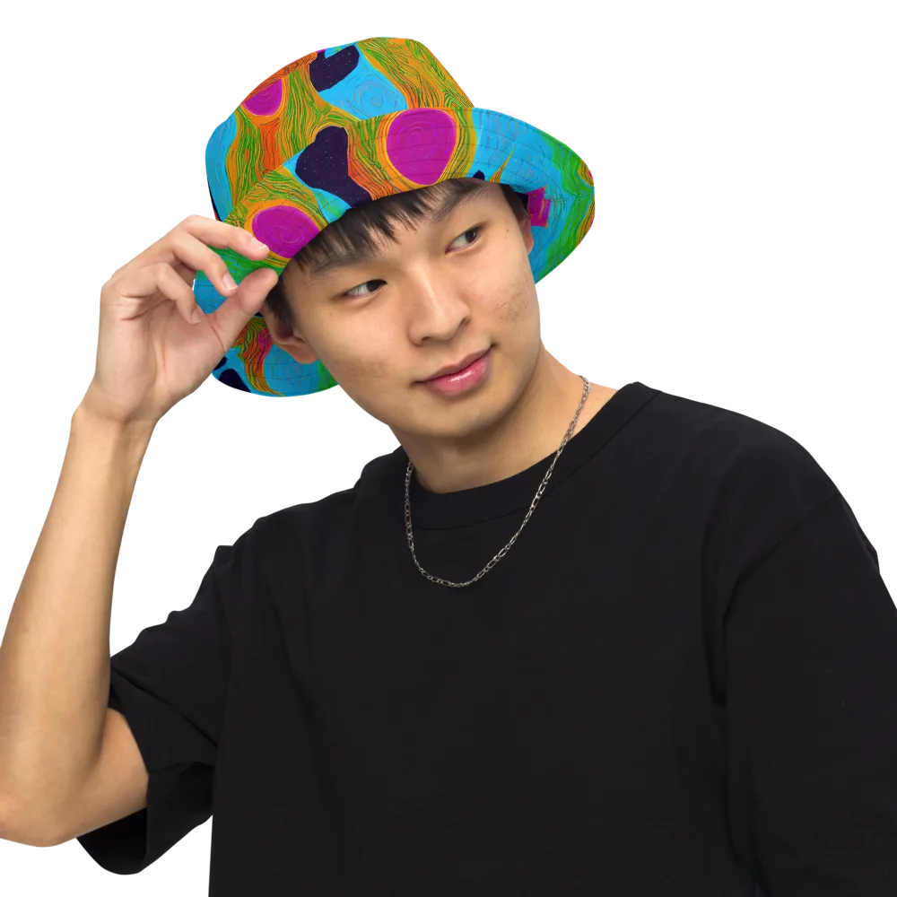 Galactic Harmony on Reversible Bucket Hat — Front Inside