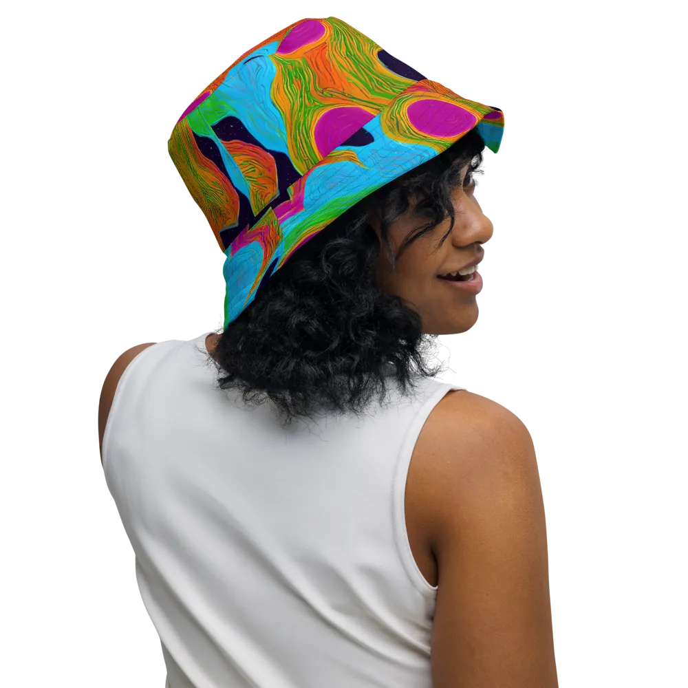 Galactic Harmony on Reversible Bucket Hat — Right Outside