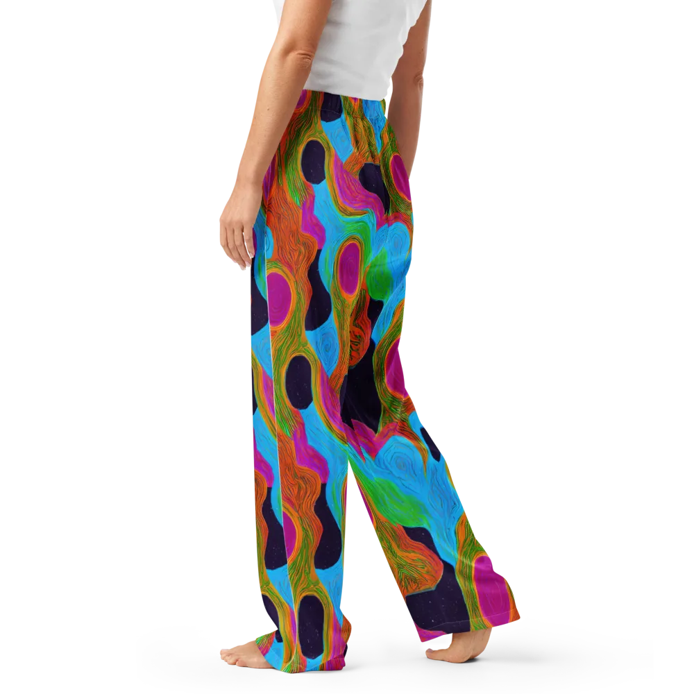 Galactic Harmony on Women's Pajama Pants — Left