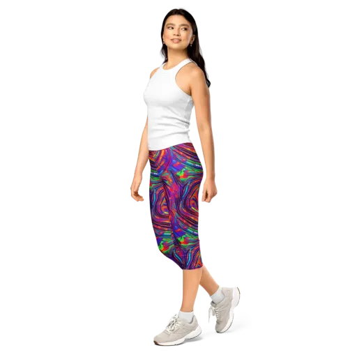Quantum Spiral on a Capri Leggings