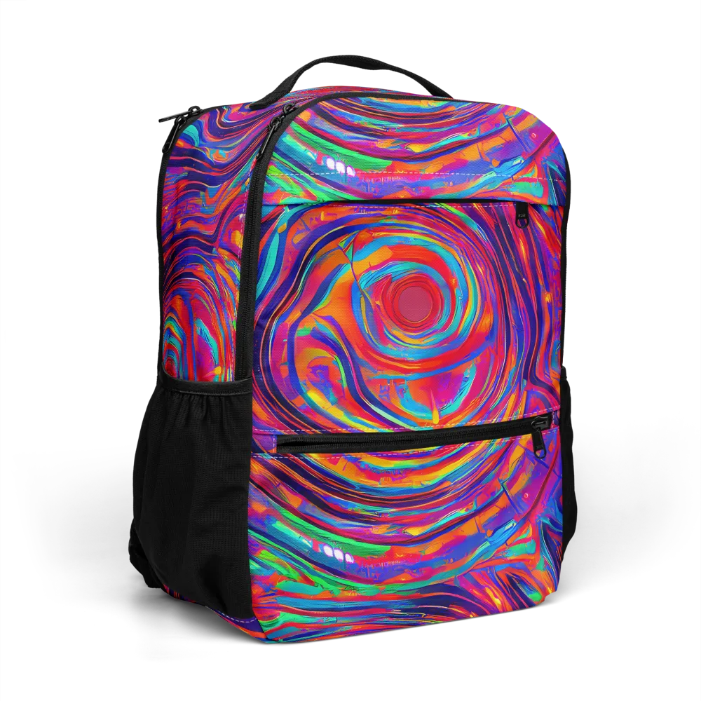 Quantum Spiral on Utility Backpack — Right Front