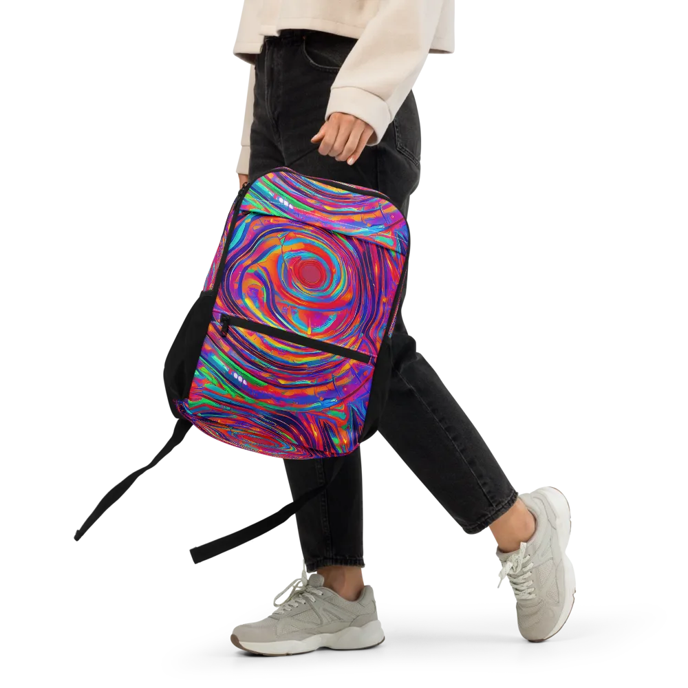 Quantum Spiral on Utility Backpack — Front
