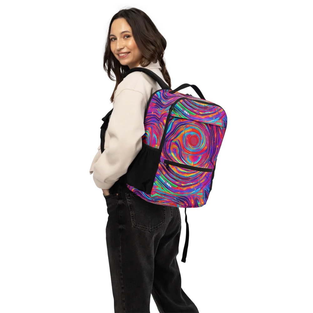 Quantum Spiral on Utility Backpack — Back