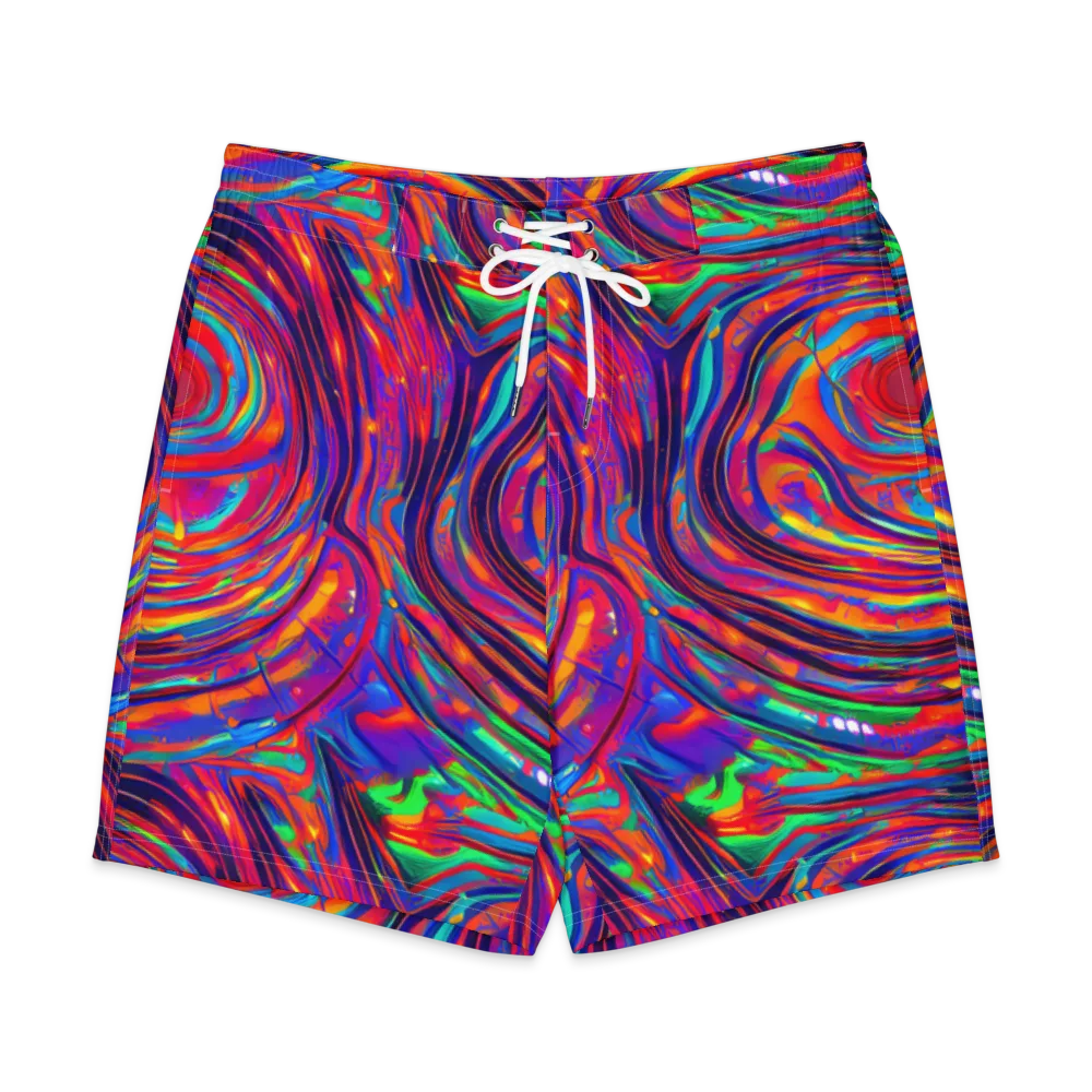 Quantum Spiral on Men's Board Shorts — Front