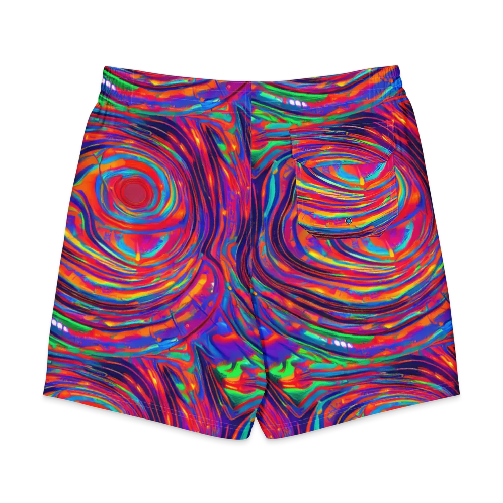 Quantum Spiral on Men's Board Shorts — Back