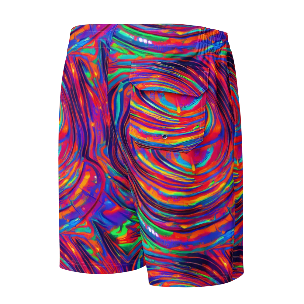 Quantum Spiral on Men's Board Shorts — Back