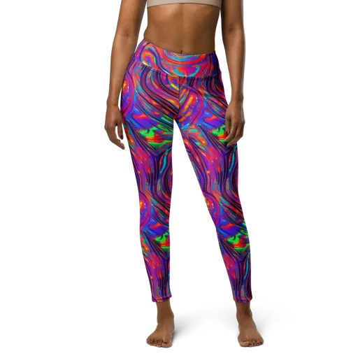 Quantum Spiral on a Yoga Leggings