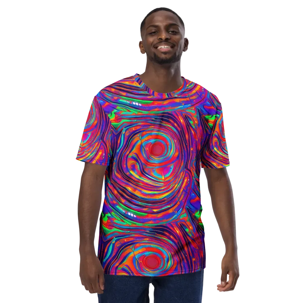 Quantum Spiral on Men's Crew Neck T-Shirt — Front
