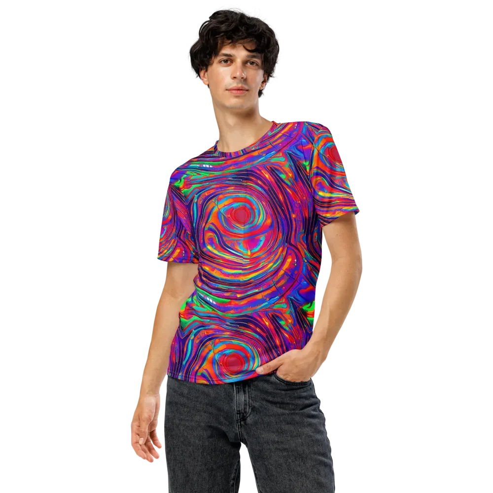 Quantum Spiral on Men's Crew Neck T-Shirt — Front