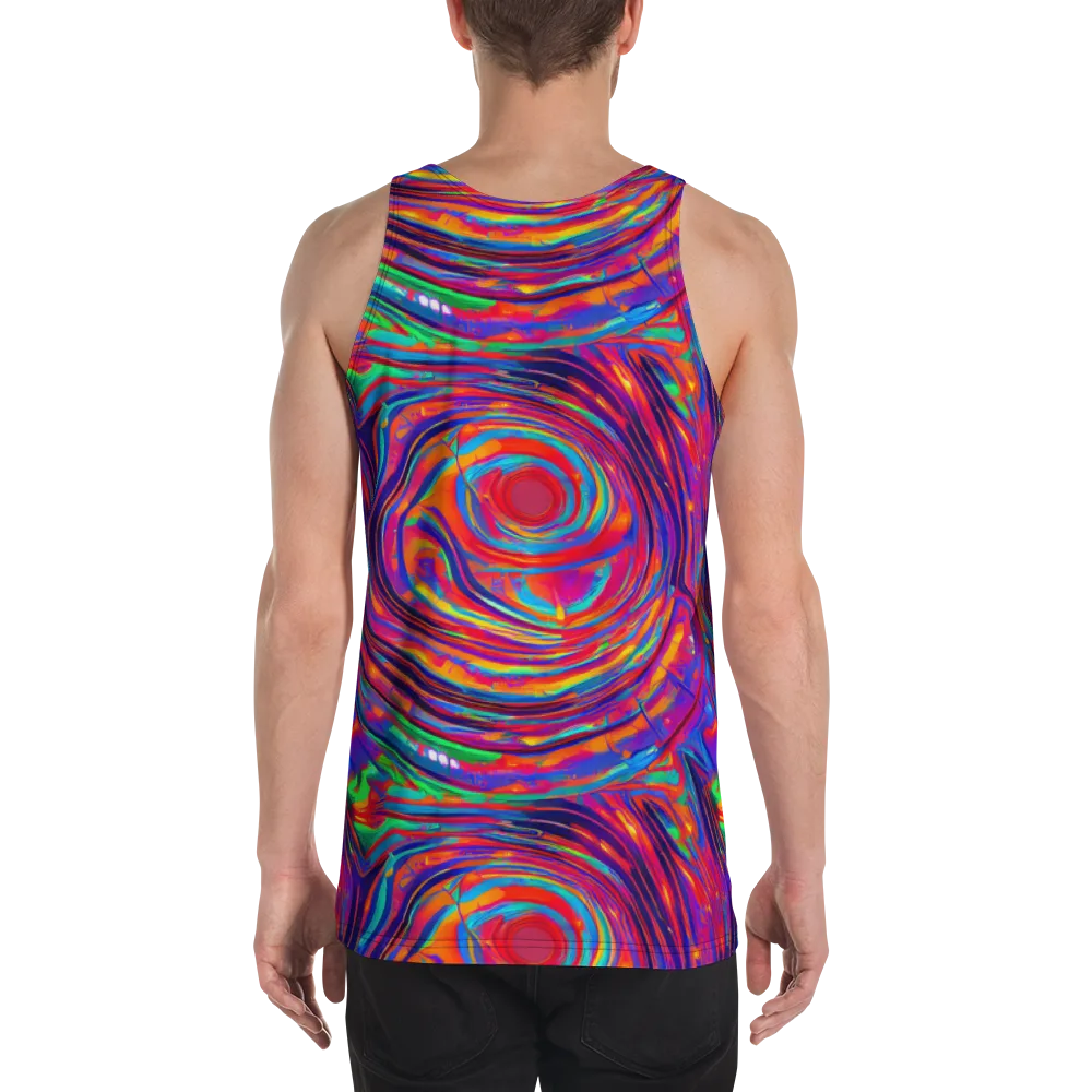 Quantum Spiral on Men's Tank Top — Back