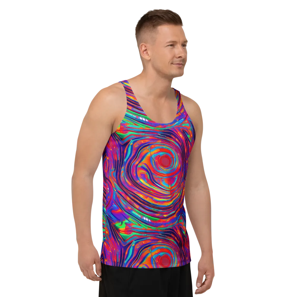 Quantum Spiral on Men's Tank Top — Right Front