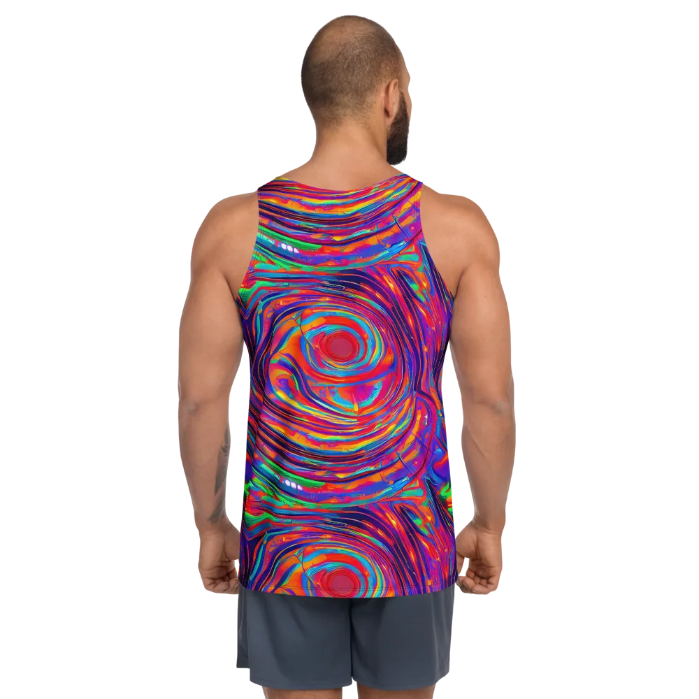 Quantum Spiral on Men's Tank Top — Back