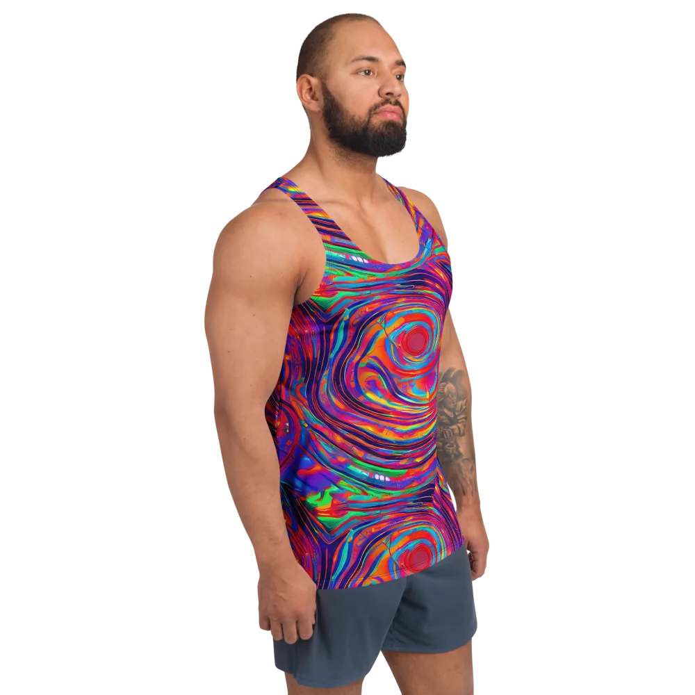 Quantum Spiral on Men's Tank Top — Right Front