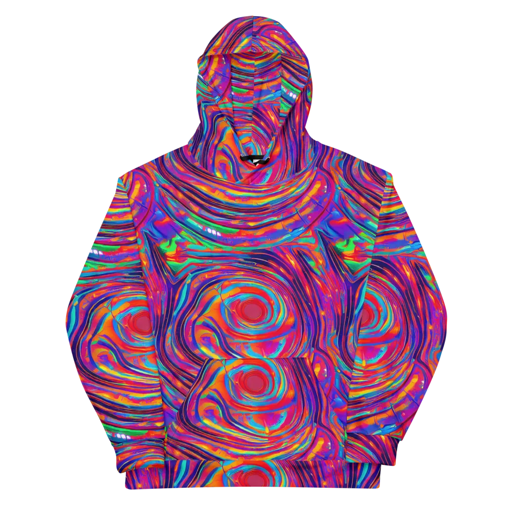 Quantum Spiral on Cotton Hoodie — Front