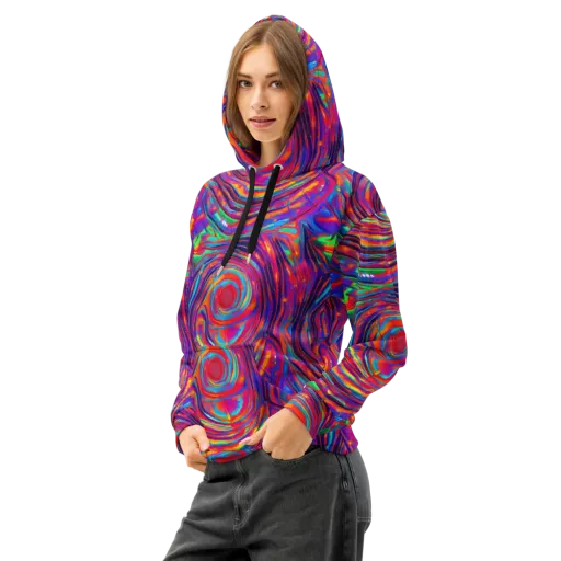 Quantum Spiral on a Cotton Hoodie