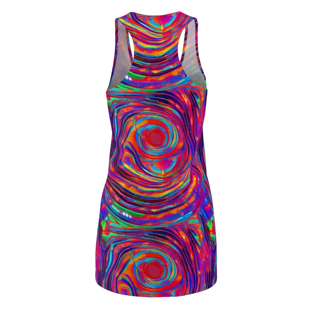 Quantum Spiral on Racerback Dress — Back