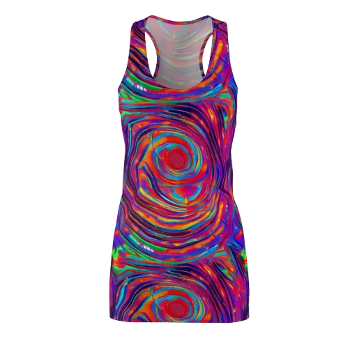Quantum Spiral on a Racerback Dress